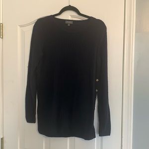 Lightweight navy long sleeve top